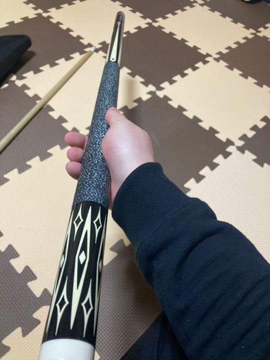 キュー(ビリヤード) 15696 アダム Adam KENジャンプ ヤシ ホワイトダイヤモンド ビリヤード