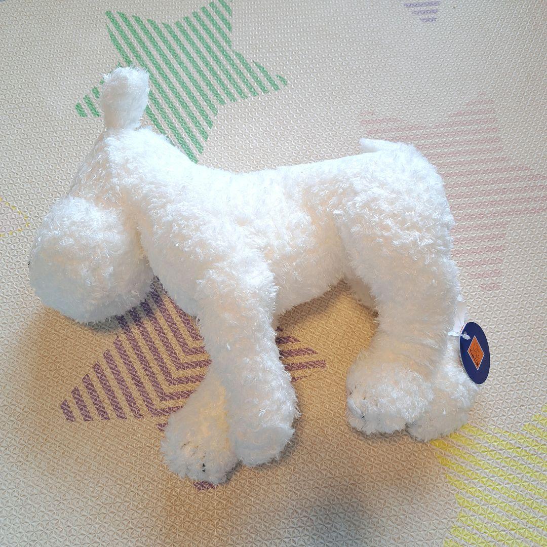 タンタンの冒険 スノーウィ 犬 ぬいぐるみ TINTIN 白い 箱付き 筒