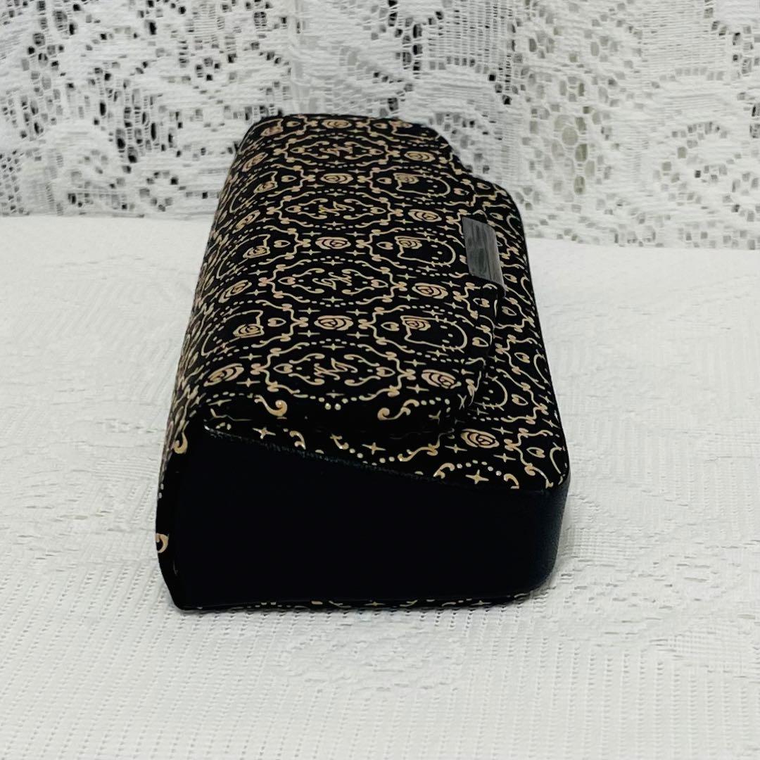 甲州印伝 印傳屋 ハローキティ 眼鏡ケース 黒×ベージュ 薔薇 未使用