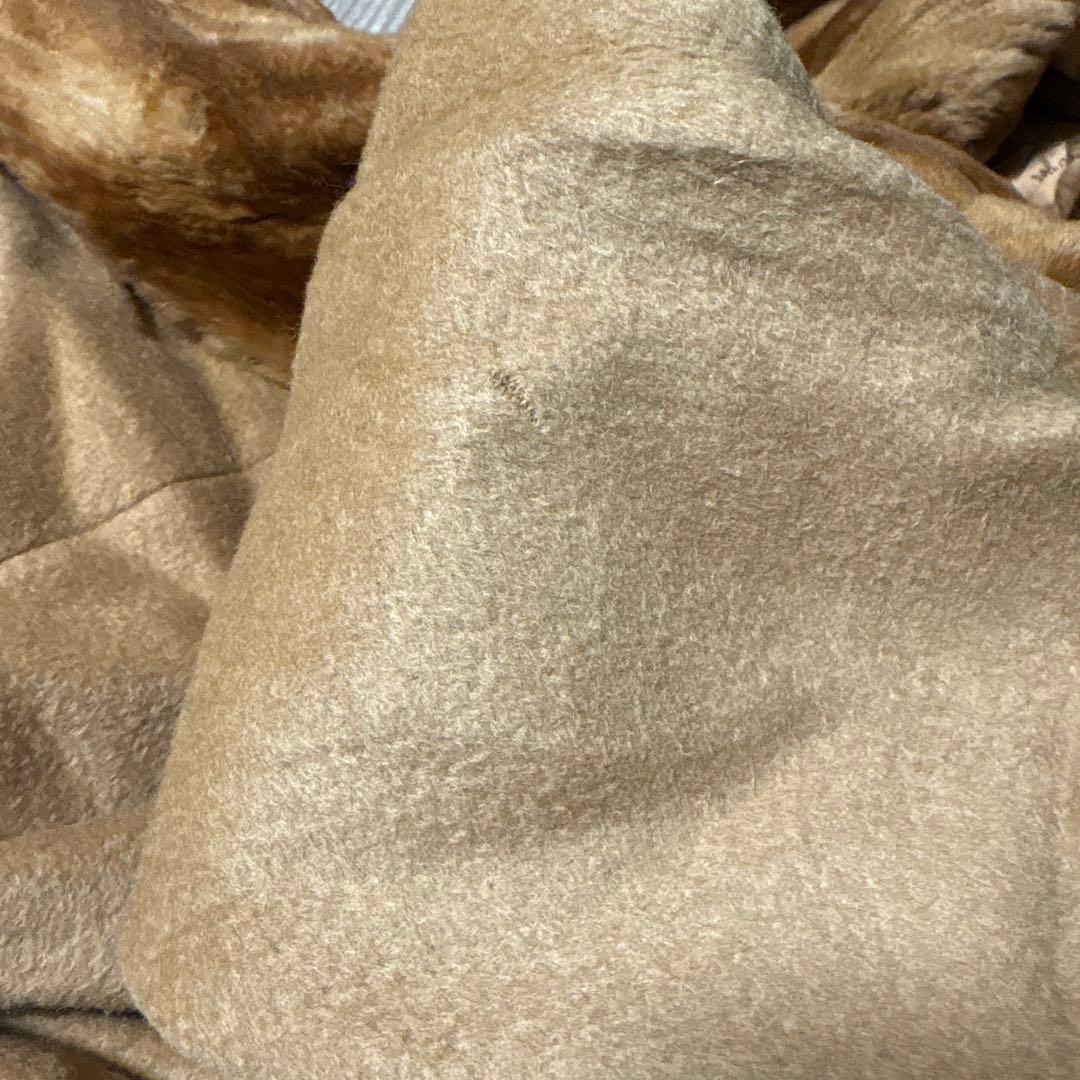 R*I様 HA-1455 Max Mara ミンクファー付 ロング丈コート キャ