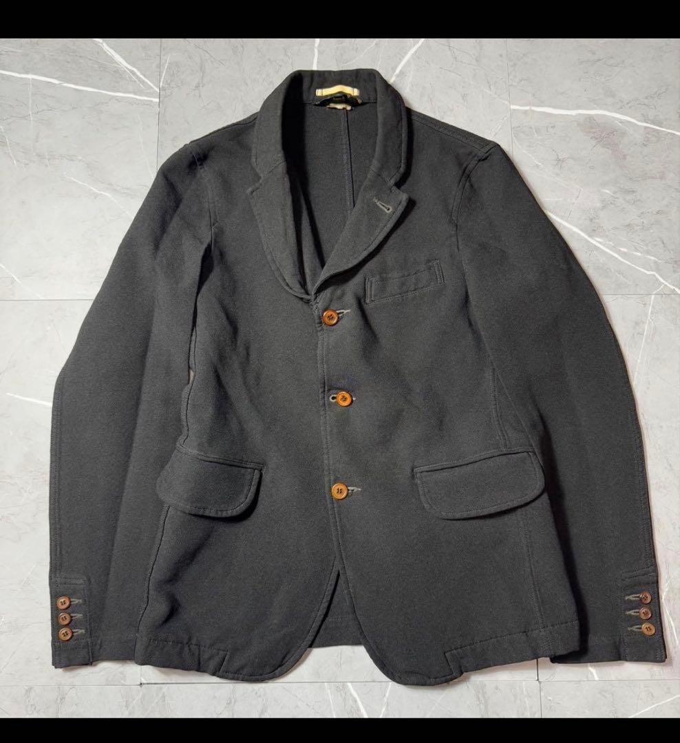 コムデギャルソンオムプリュス　ポリ縮　定番ジャケット　ブラック　タイト目　黒 今あらためて知りたい、［COMME des GARCONS］の縮絨の魅力 - ブランド