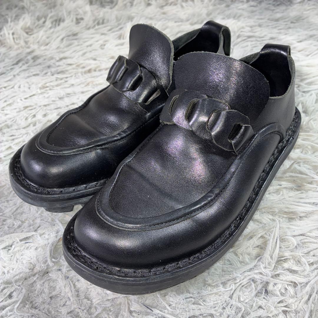 美品 trippen トリッペン ローシューズ　ARMOR ローファー　22.5 送料無料】trippen[トリッペン]/ARMOR-LX/SA-2-TC[アーマー]/BK-BK-BK