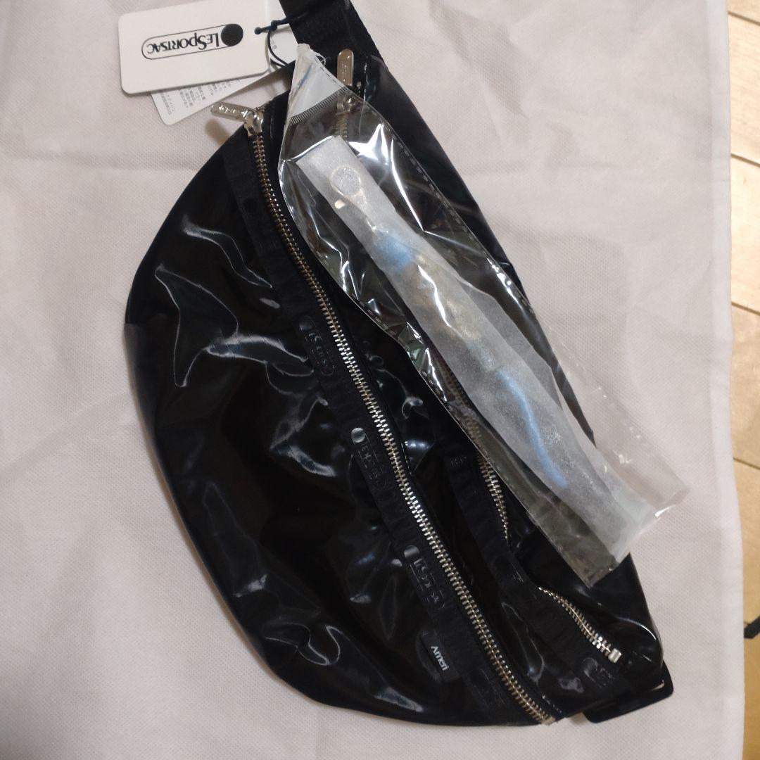 新品未使用】完売カラー！レスポコラボ アメリ ウエストバッグ ブラック