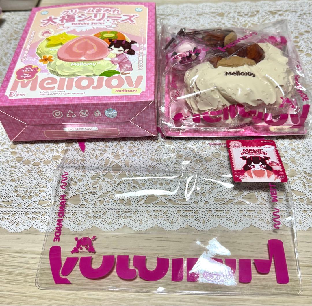 メロジョイ　大福シリーズ　シークレット　栗　スクイーズ　メロイヤちゃん メロジョイ スクイーズ 大福（シークレット 栗） メロイアちゃん