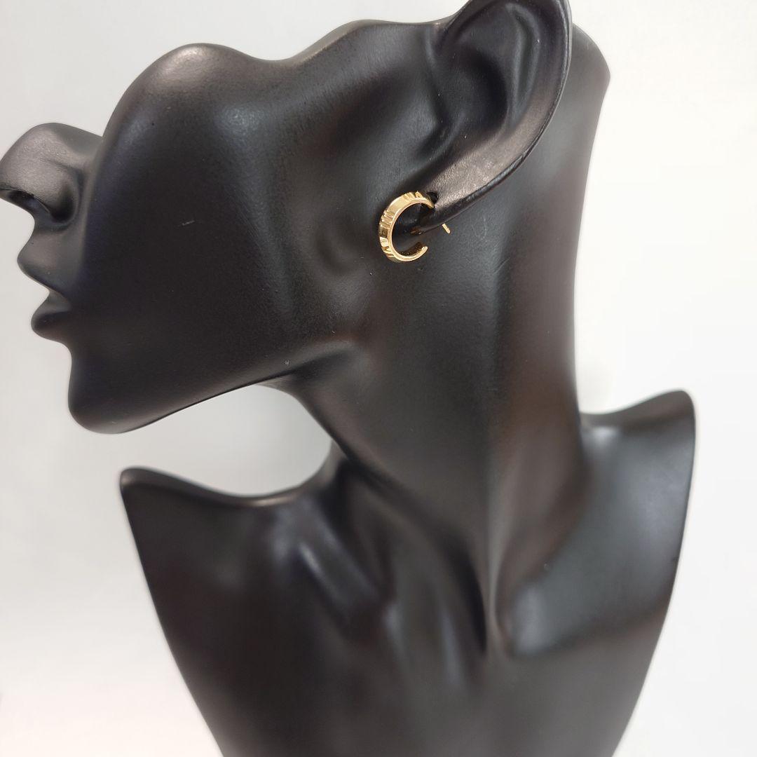 磨き済み】ティファニー アトラス X フープ ピアス 片耳用 6593