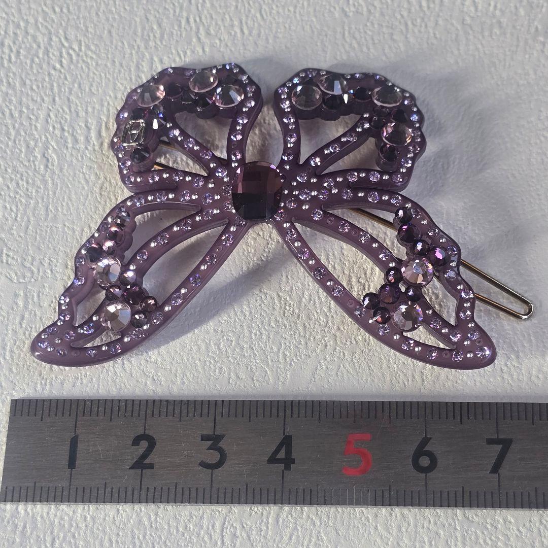 ALEXANDRE DE PARIS 豪華キラキラ蝶々 ピン