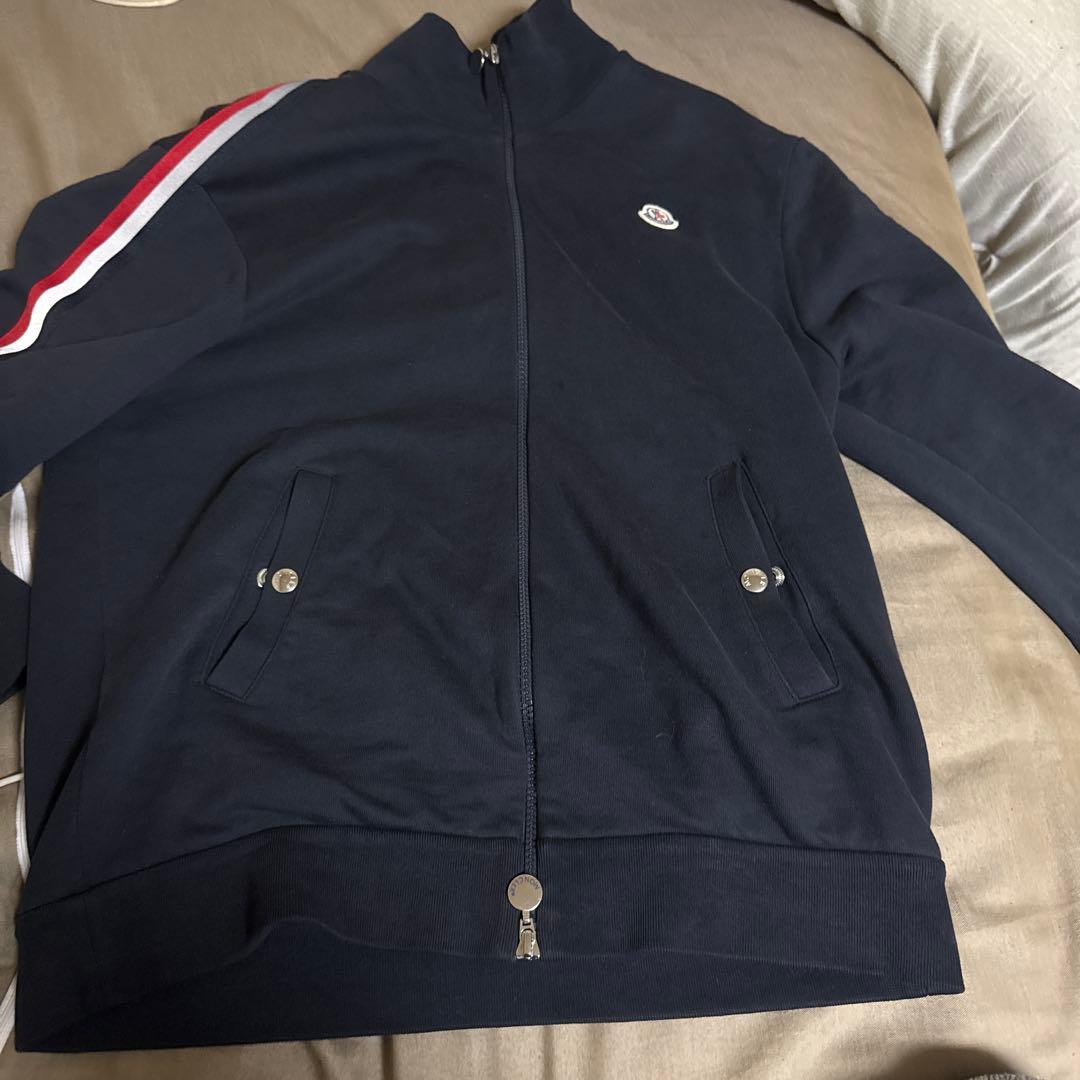 MONCLER ネイビー ジップアップジャージ Amazon.co.jp: (モンクレール) MONCLER トレーナー ジップアップ