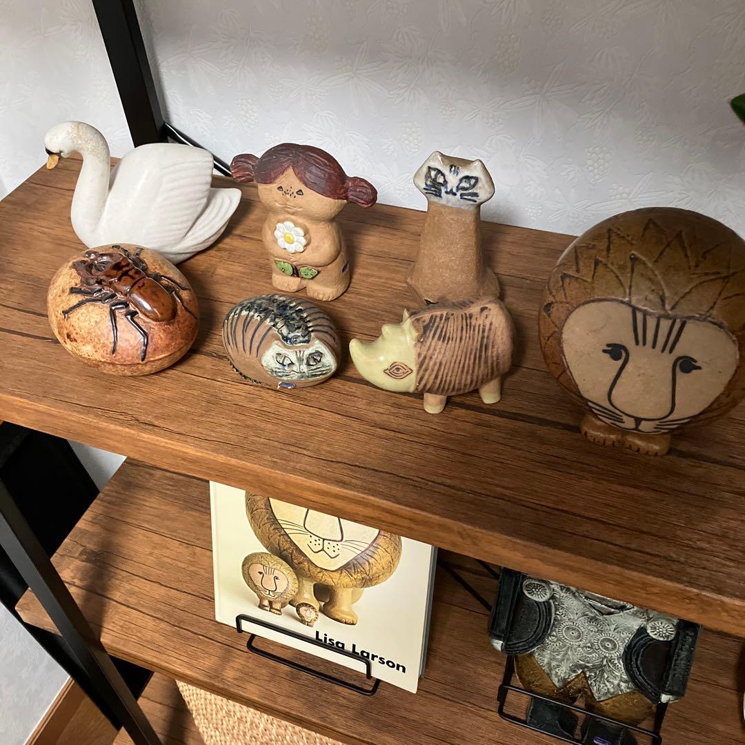 リサラーソン クワガタ ヴィンテージ 置物 グスタフスベリ Jie scope