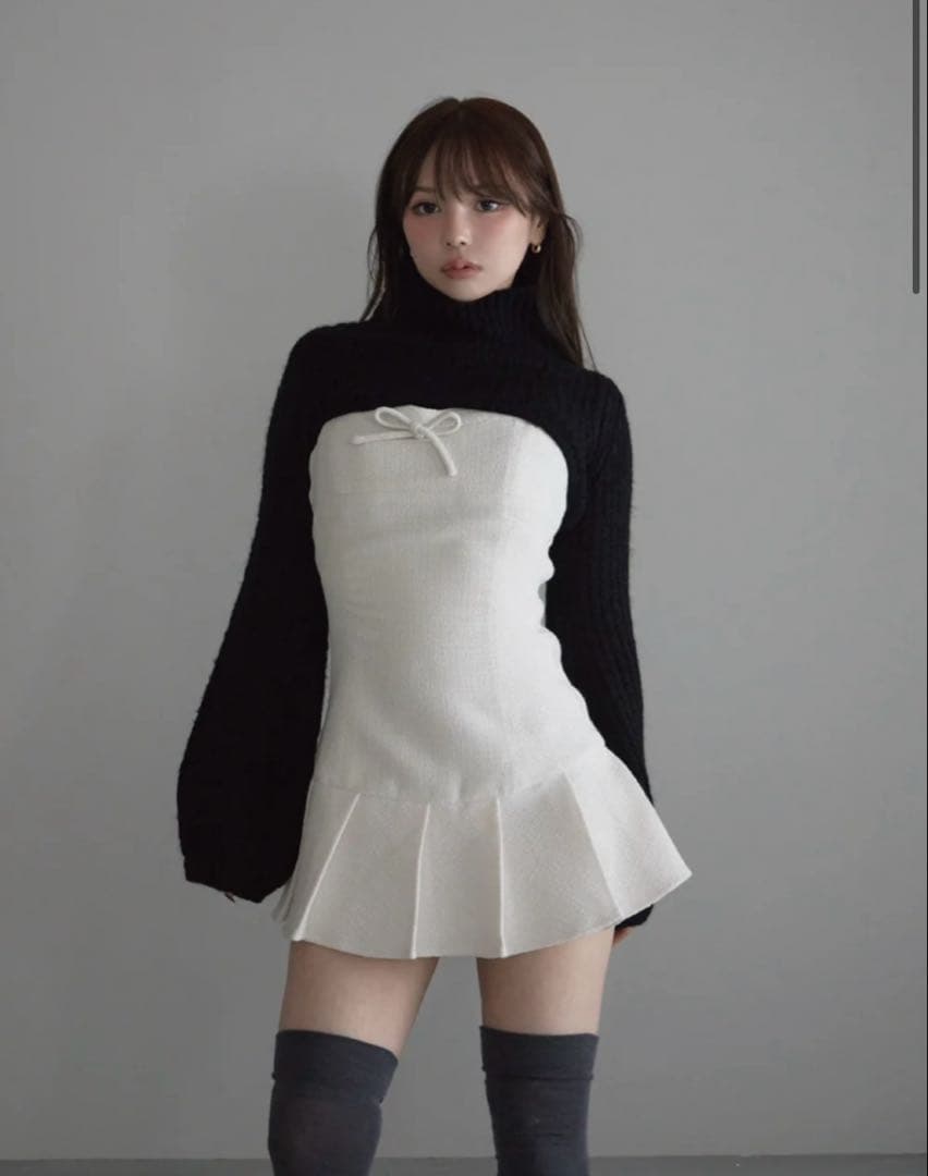 ANDMARY Twiggy tweed mini dress - メルカリ