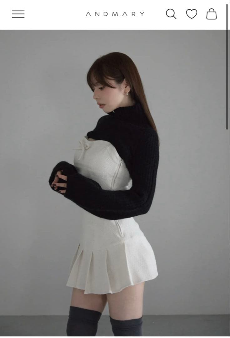 ANDMARY Twiggy tweed mini dress - メルカリ