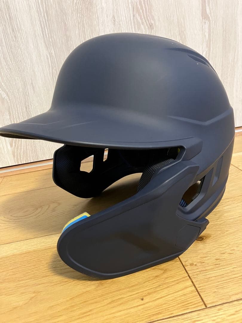 硬式ヘルメット　艶なし　ネイビー　フェイスガード　右打者　両耳　野球　ソフト　L 硬式ヘルメット 艶なし ネイビー フェイスガード 右打者 両耳 野球
