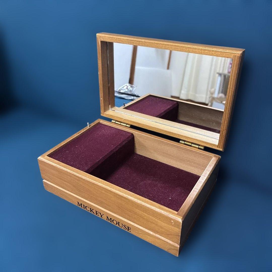 レア物 ミッキーマウス 木製オルゴールボックス - メルカリ