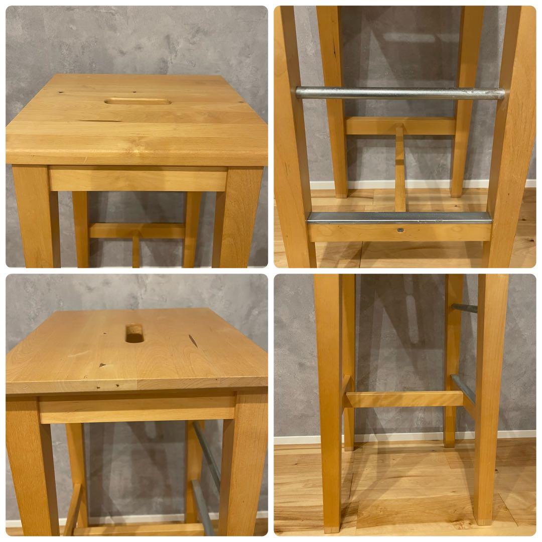 イケア BOSSE ボッセ カウンタースツール 2脚 ニルソッレ チェア