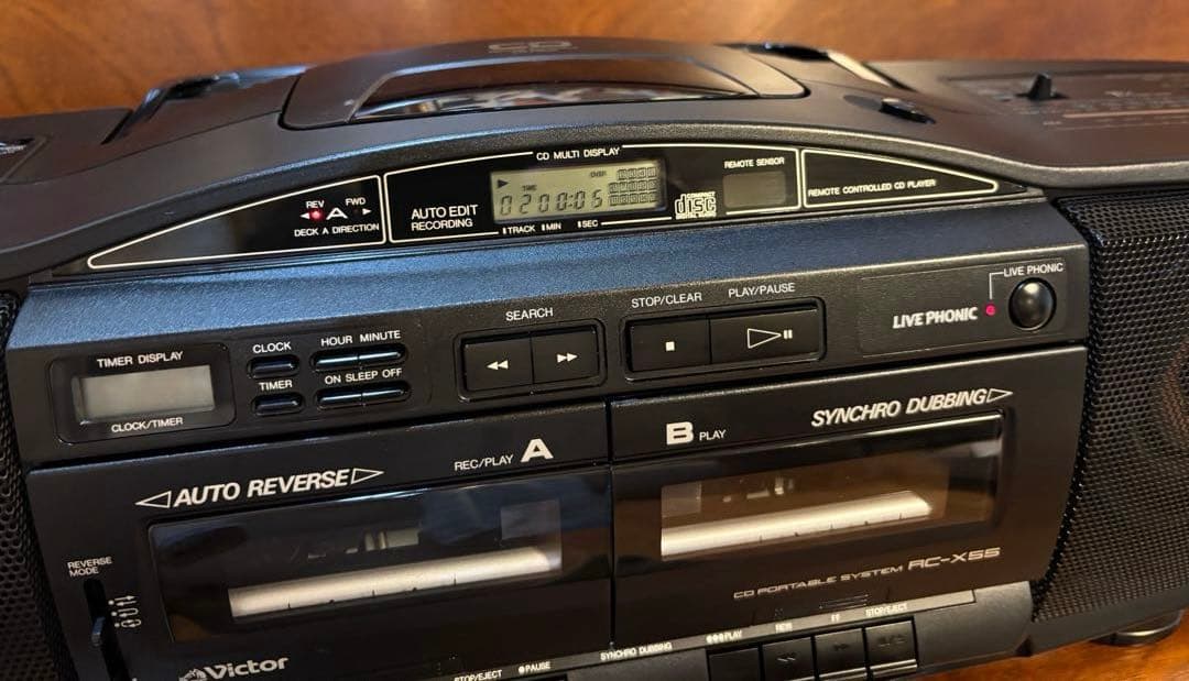 Victor RC-X55 ラジカセ：作動品 - メルカリ