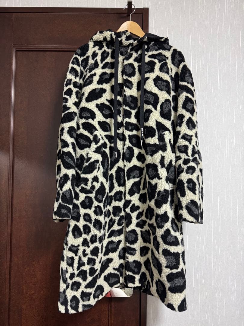 MSGM レオパード ボアコート MSGM - レオパードボアブルゾン - MSGM BOA JK BLUE | ADDICT WEB SHOP