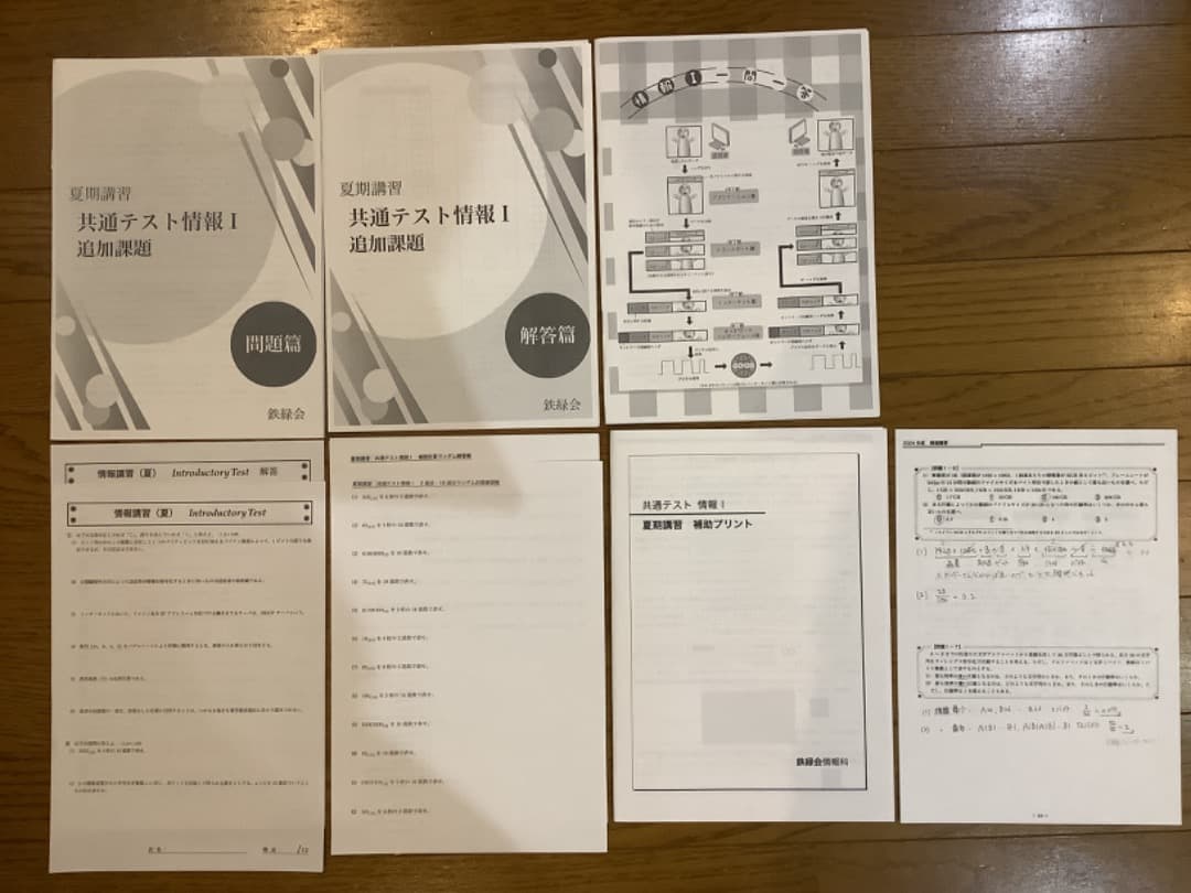 最新版】鉄緑会 夏期講習 共通テスト 共テ 情報 I テキスト テキスト 情報