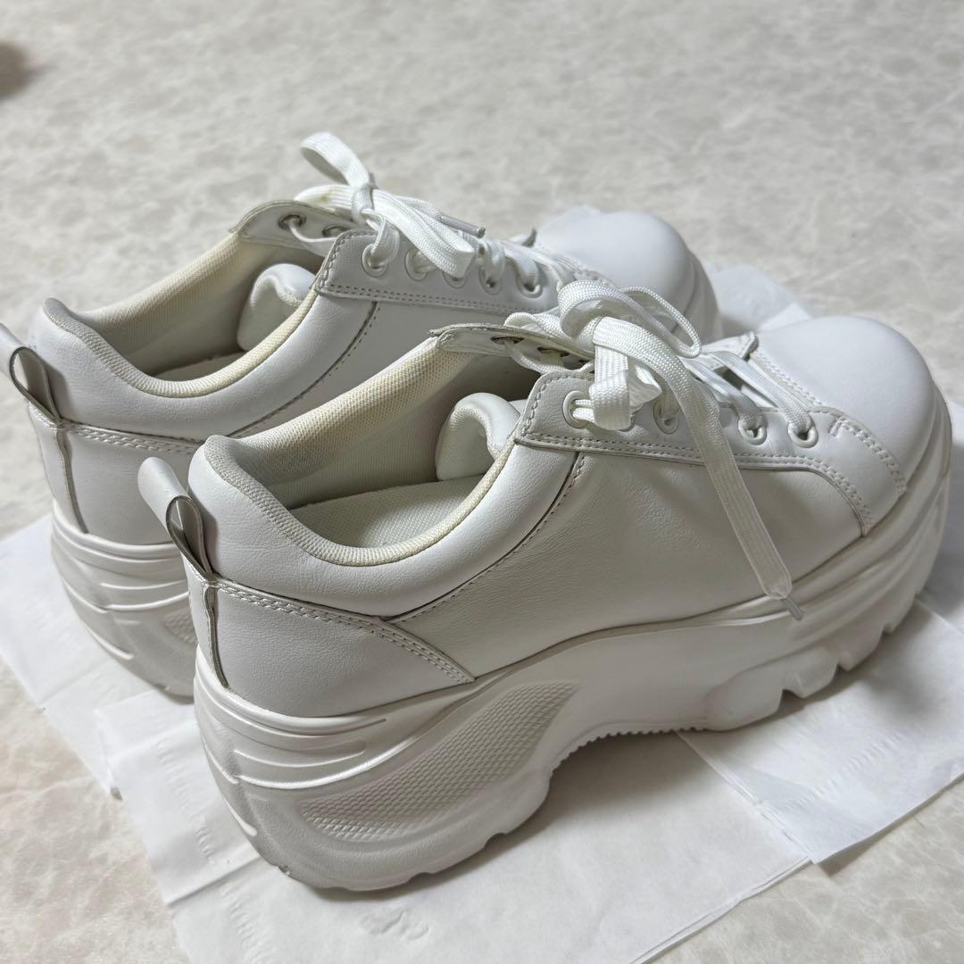 鈴木亜美 プロデュース ホワイト スニーカー 2回使用 送料 無料