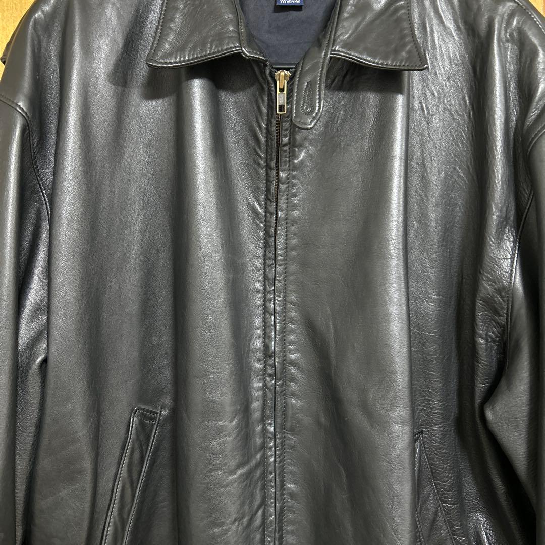 ポルトガル製XL ポロラルフローレン レザースイングトップジャケット