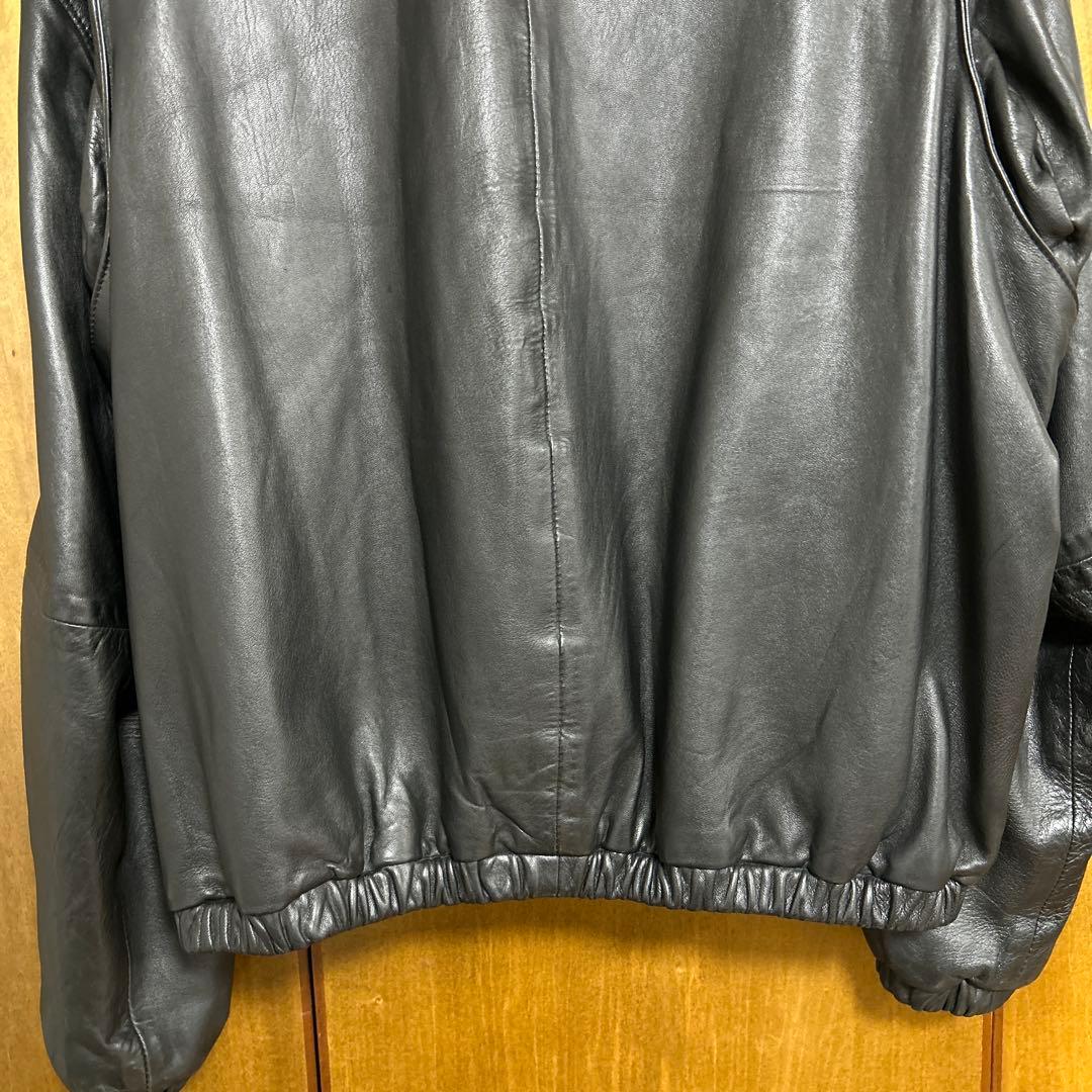 ポルトガル製XL ポロラルフローレン レザースイングトップジャケット