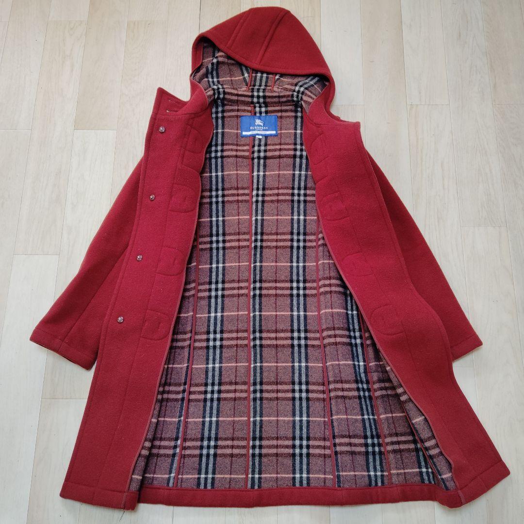 バーバリーブルーレーベル ダブルフェイスダッフルコート ロング ノバ