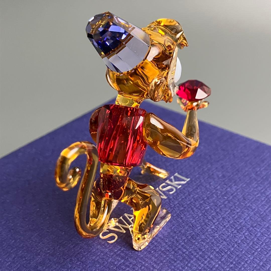 未使用 スワロフスキー アラジン ディズニー アブー クリスタル 置物