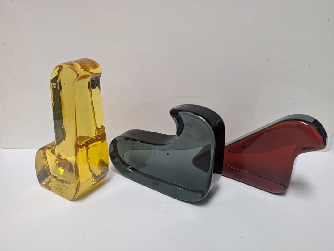 ※かまやつページ　ミナペルホネン　イッタラ　北欧ガラスバード　３個セット かまやつページ ミナペルホネン イッタラ 北欧ガラスバード 3個セット