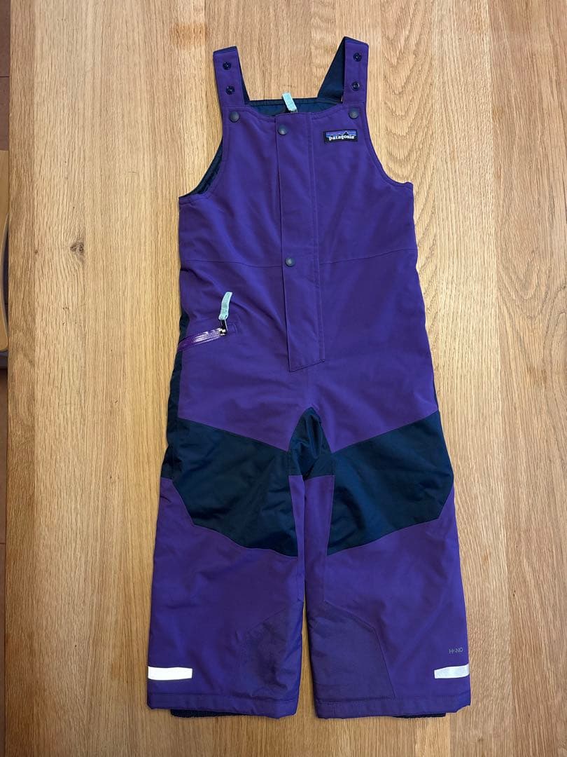 patagonia 子ども用スキーウェア パープル/ネイビー キッズ・スキー
