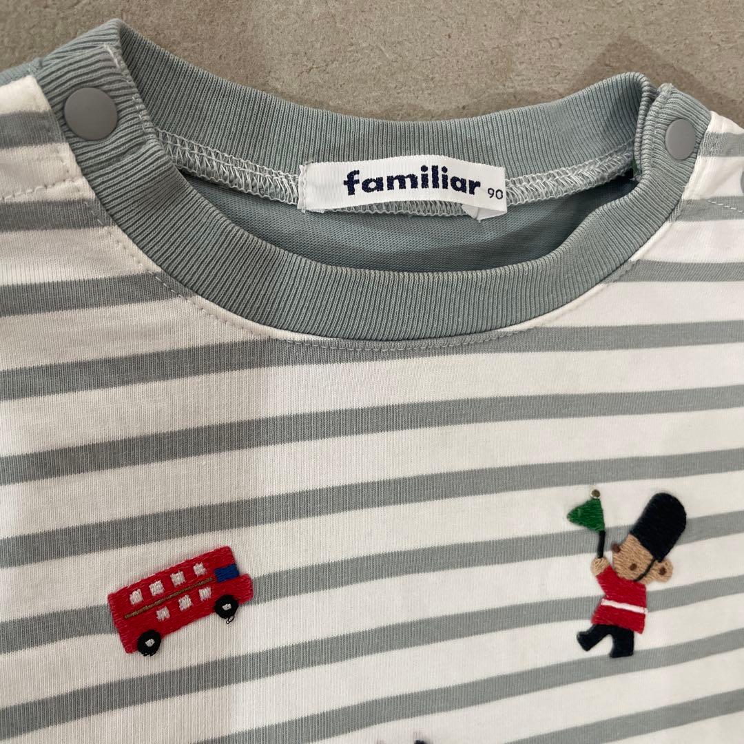 Familiar ロンドン柄ロンT 90サイズ - メルカリ
