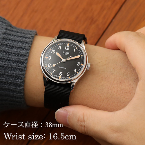 OLD SMITH 90-002 ラージモデル 38mm 自動巻き ブラック文字盤 | Kuoe