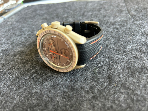 20mm BLACK Rubber Sailcloth ORANGE Stitch 