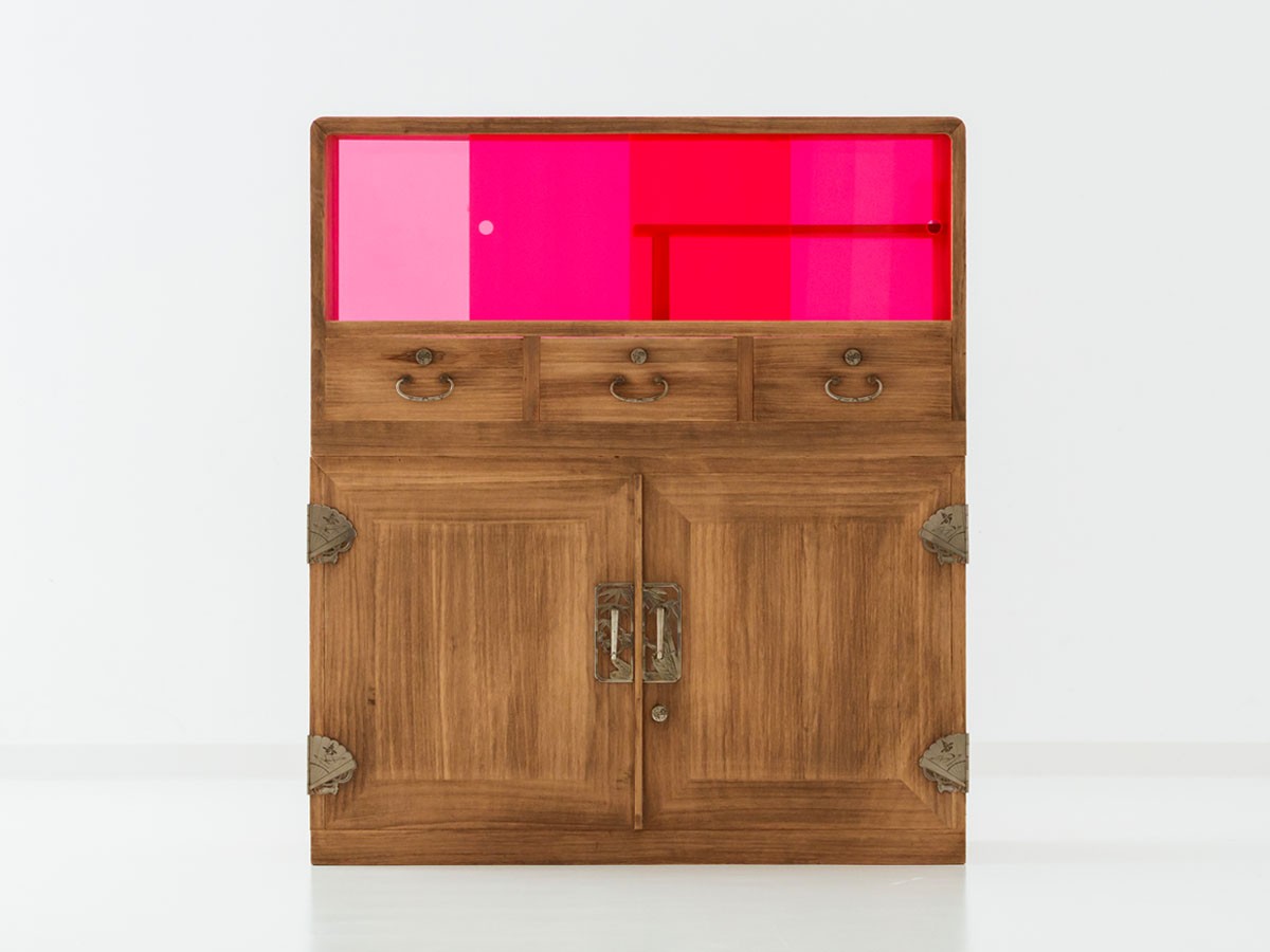 P/OP 昭和後期 婚礼箪笥 上段中段 / ポップ 昭和後期 婚礼箪笥 上段