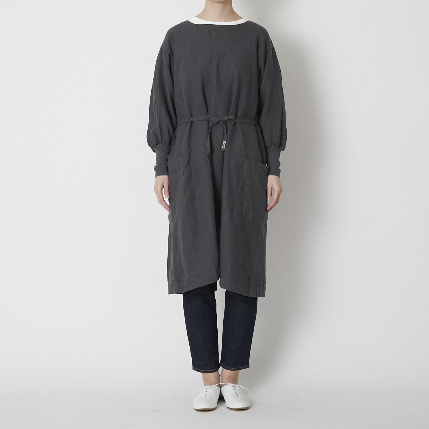 kapoc/割烹着 2nd -リネンの柔らかさを2WAYで楽しめる、年中快適な割烹