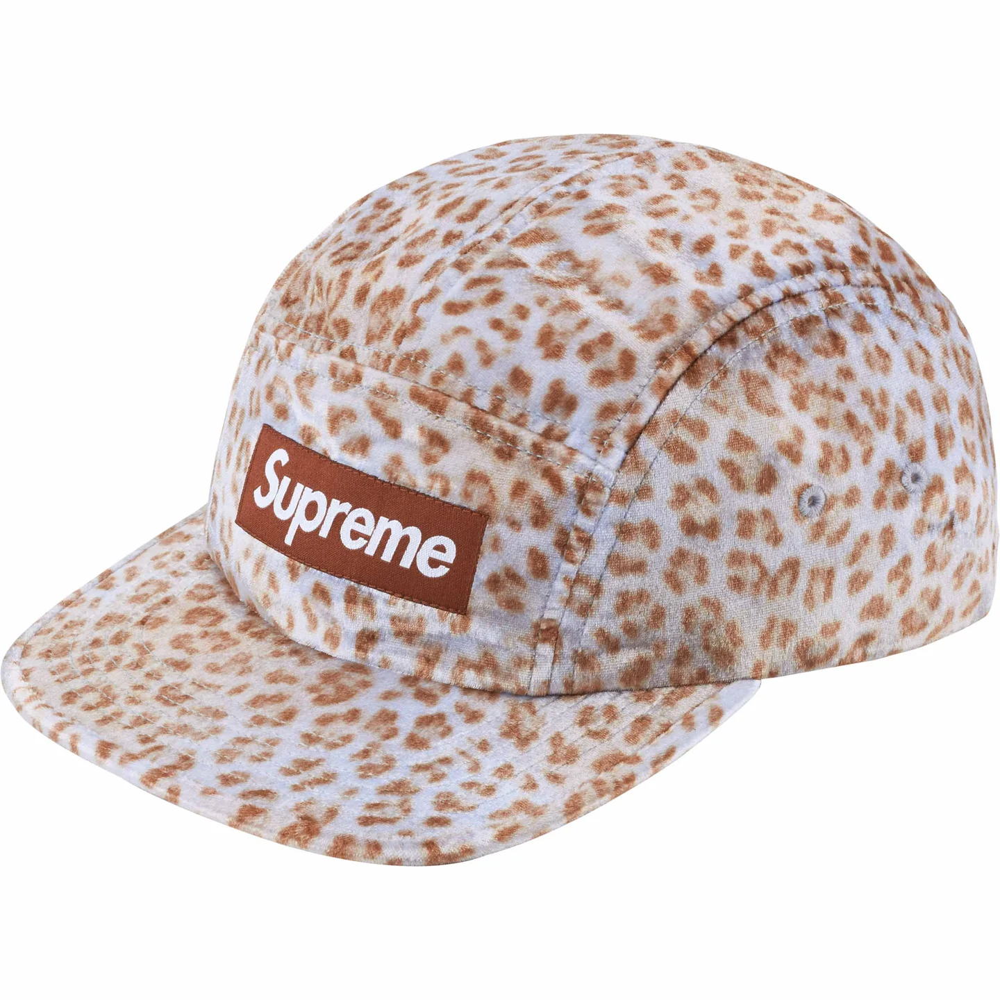 Leopard Velvet Camp Cap | Supreme 24ss