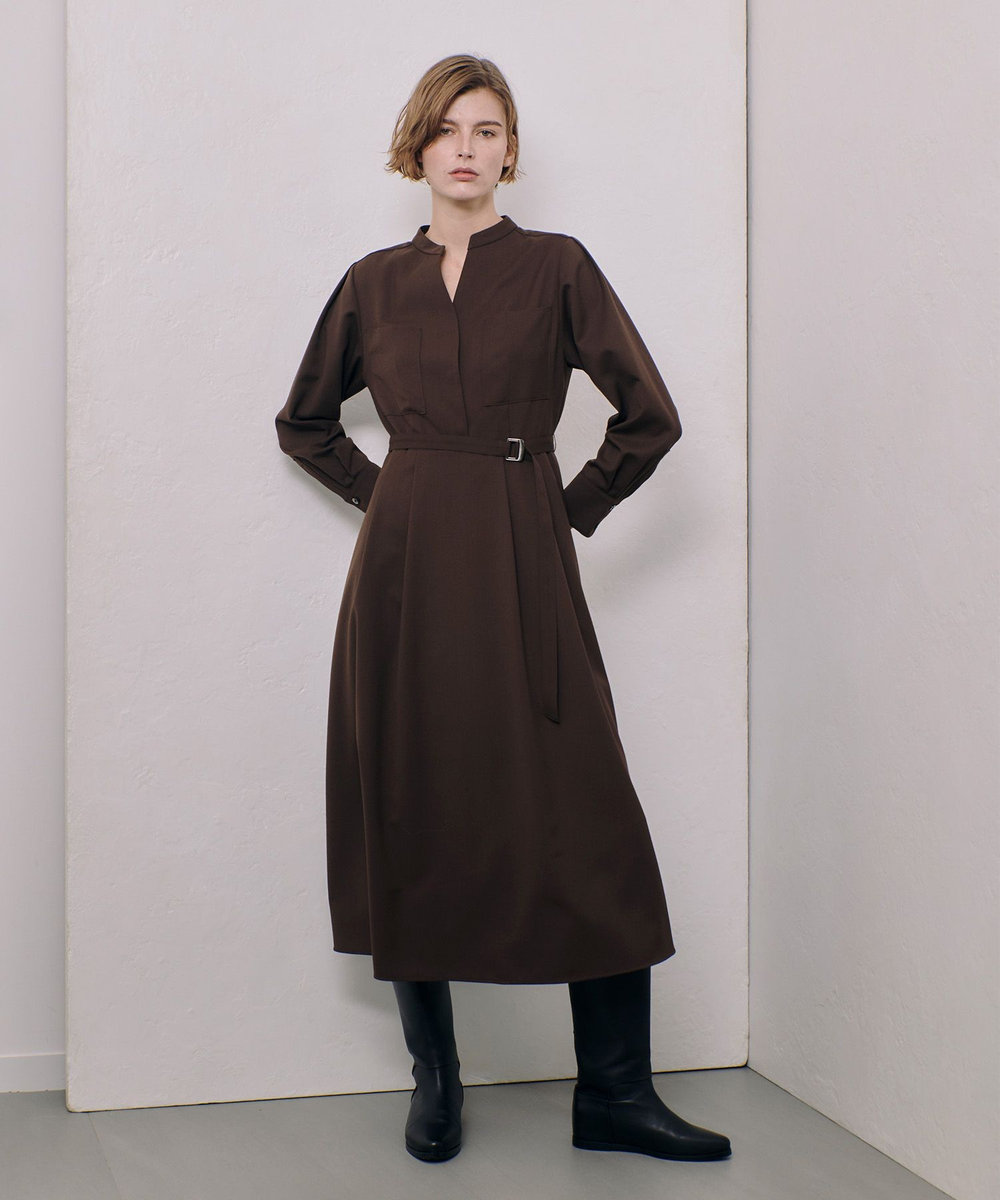 スタンドカラータックワンピース|allureville OFFICIAL SITE / ONLINE