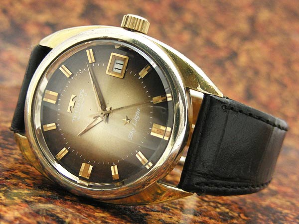 テクノス TECHNOS スカイライト ブラウングラデーションダイアル 自動