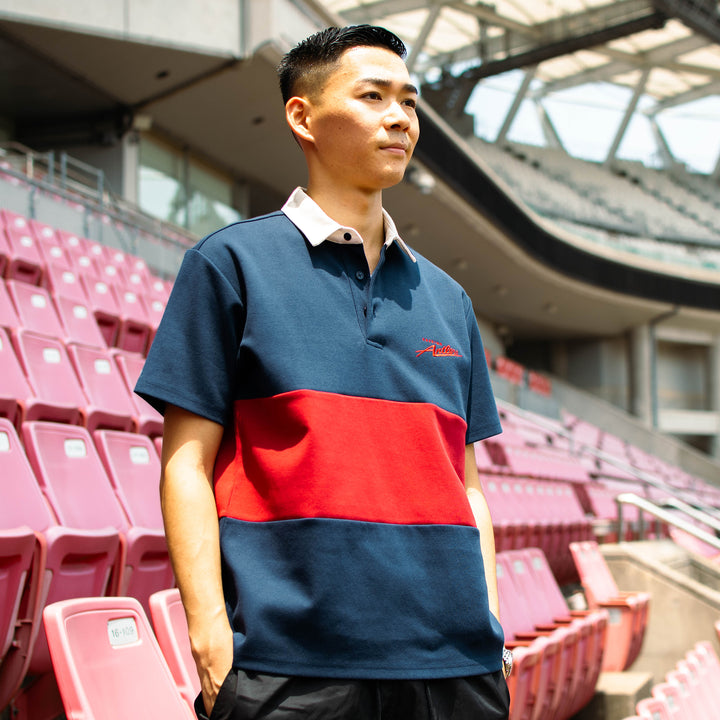 MANAV 赤 ラガーシャツ 8/10 MANAV 赤 ラガーシャツ 8/10 - メルカリ