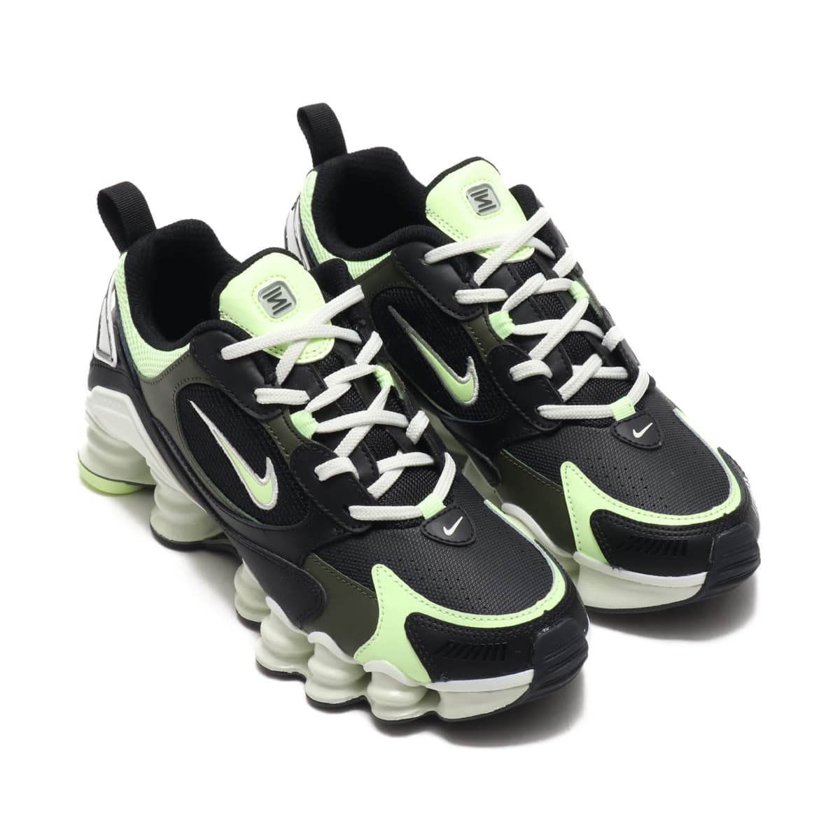 NIKE W SHOX TL NOVA BLACK/BARELY VOLT-CARGO KHAKI 19HO-S（ナイキ