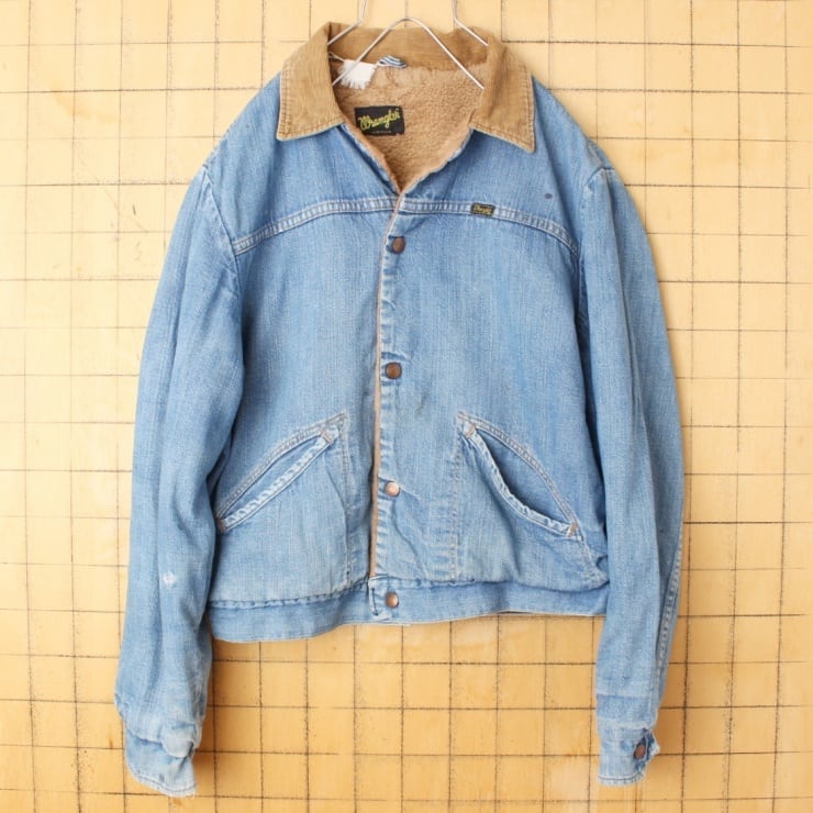 ゴ*太様 Wrangler ボア付きデニムジャケット アメリカ製 オーバー