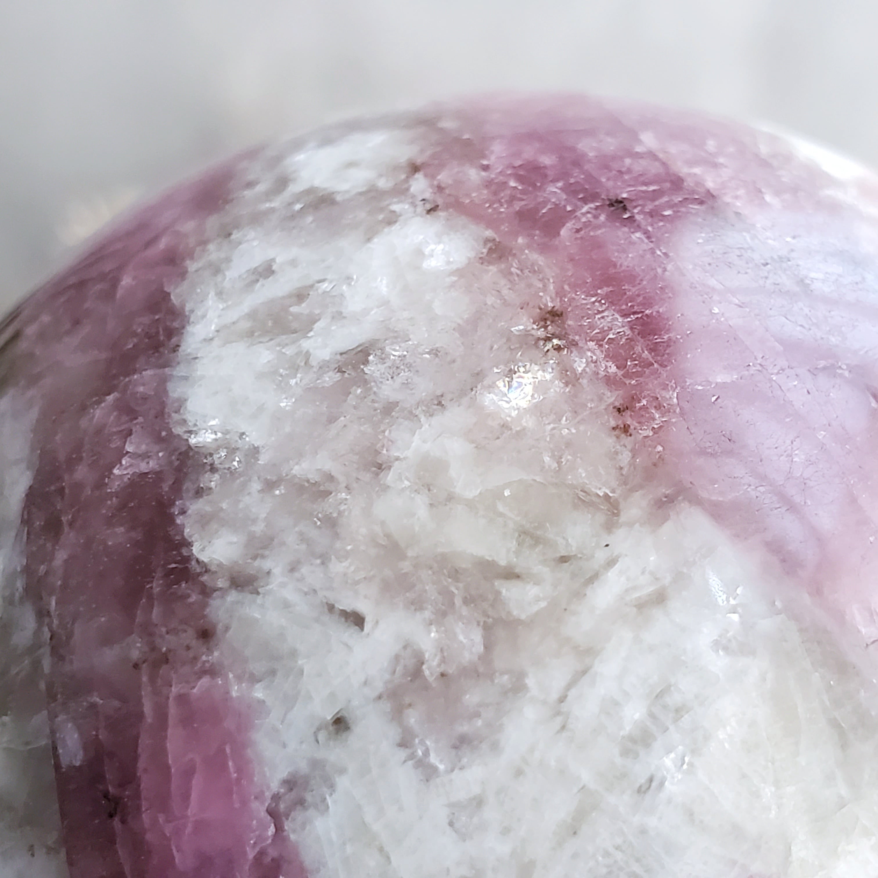 ピンクグレイニネススフィア♡ 木紋石No.2087