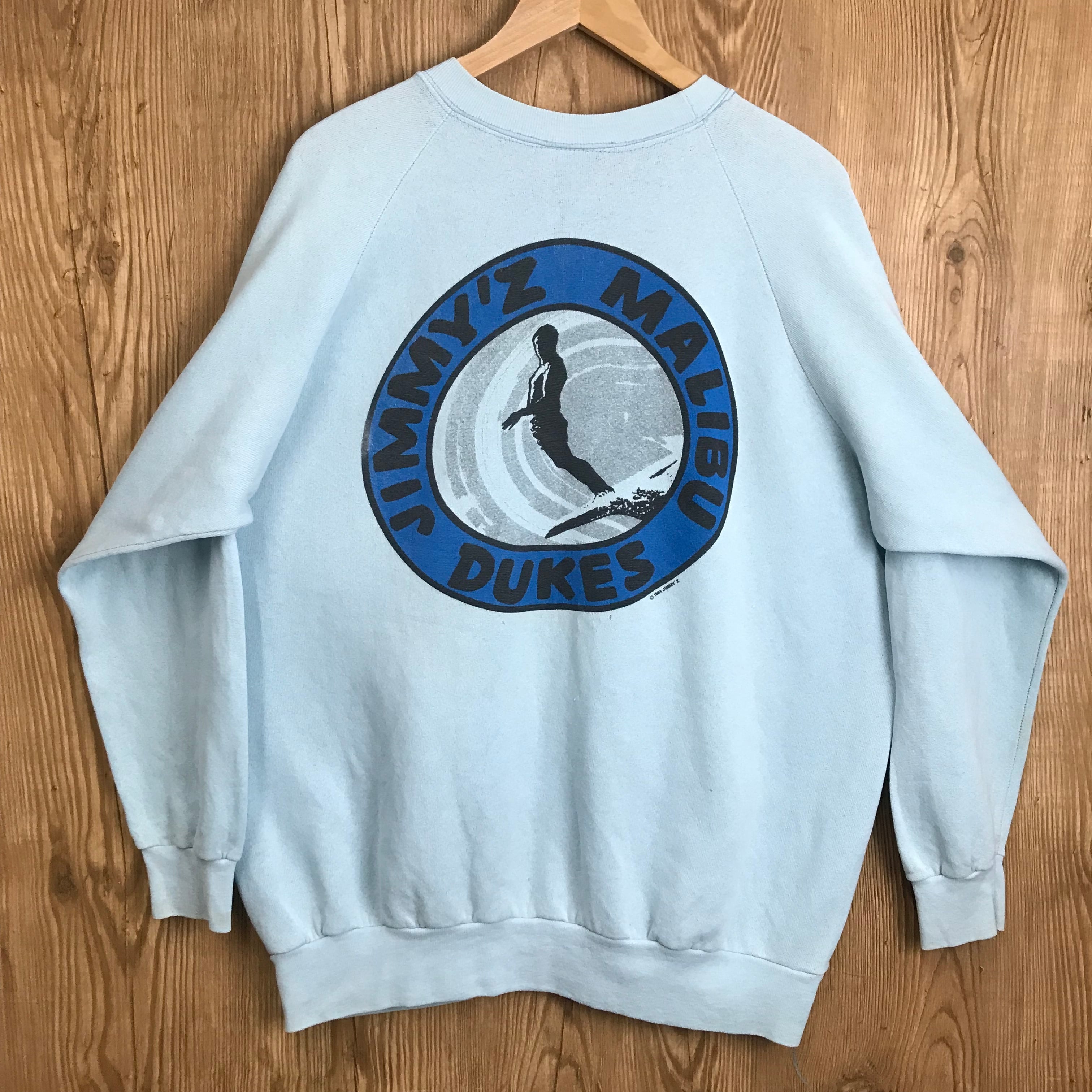 USA製 80s JIMMY'Z ジミーズ 両面プリント スウェット スエット