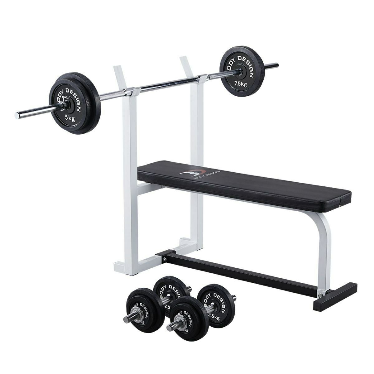 スターターパック / ラバーバーベルセット50kg / シャフト180cm・160cm