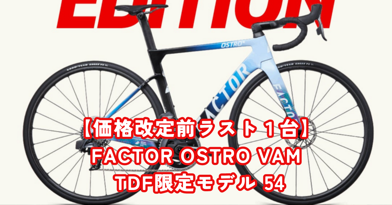 価格改定前ラスト1台】FACTOR OSTRO VAM 2022 TDF EDITION 54サイズ