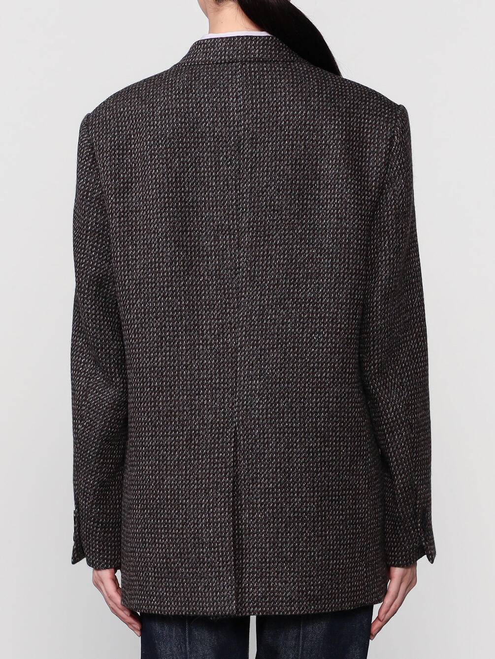 AURALEE | ALPACA WOOL SILK TWEED OVER JACKET WOMEN