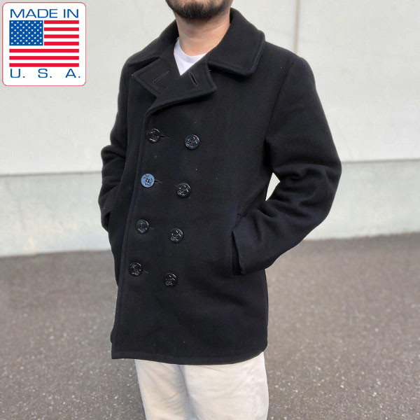 USA製/Schott/ショット/U.S.740N/ウール メルトン/Pコート【36】中綿