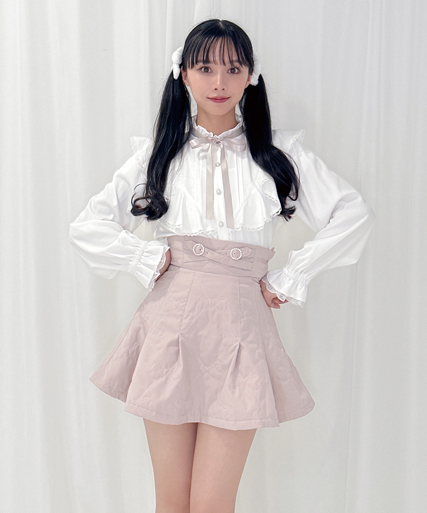 archivio ピンク キルティングショートスカート archivio ピンク