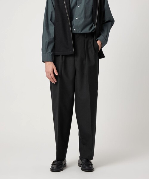 セール】＜Steven Alan＞ ウール オックスフォード イン ツープリーツ