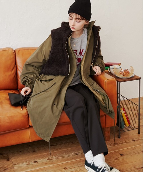 マルチウェイM-65スタンドネックビッグシルエットショートモッズコート