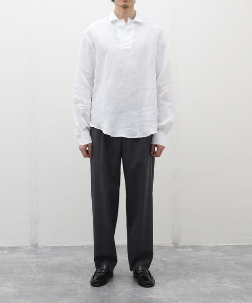 Bourrienne Paris X / ブリエンヌ パリ ディス】Linen Pullover Shirt