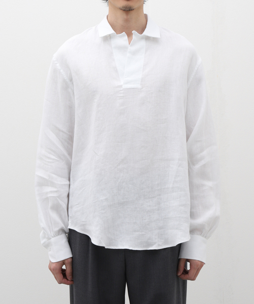 Bourrienne Paris X / ブリエンヌ パリ ディス】Linen Pullover Shirt