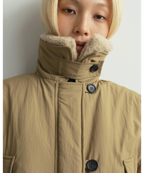 セール】Boacollar Padding Coat（ステンカラーコート）｜anuke